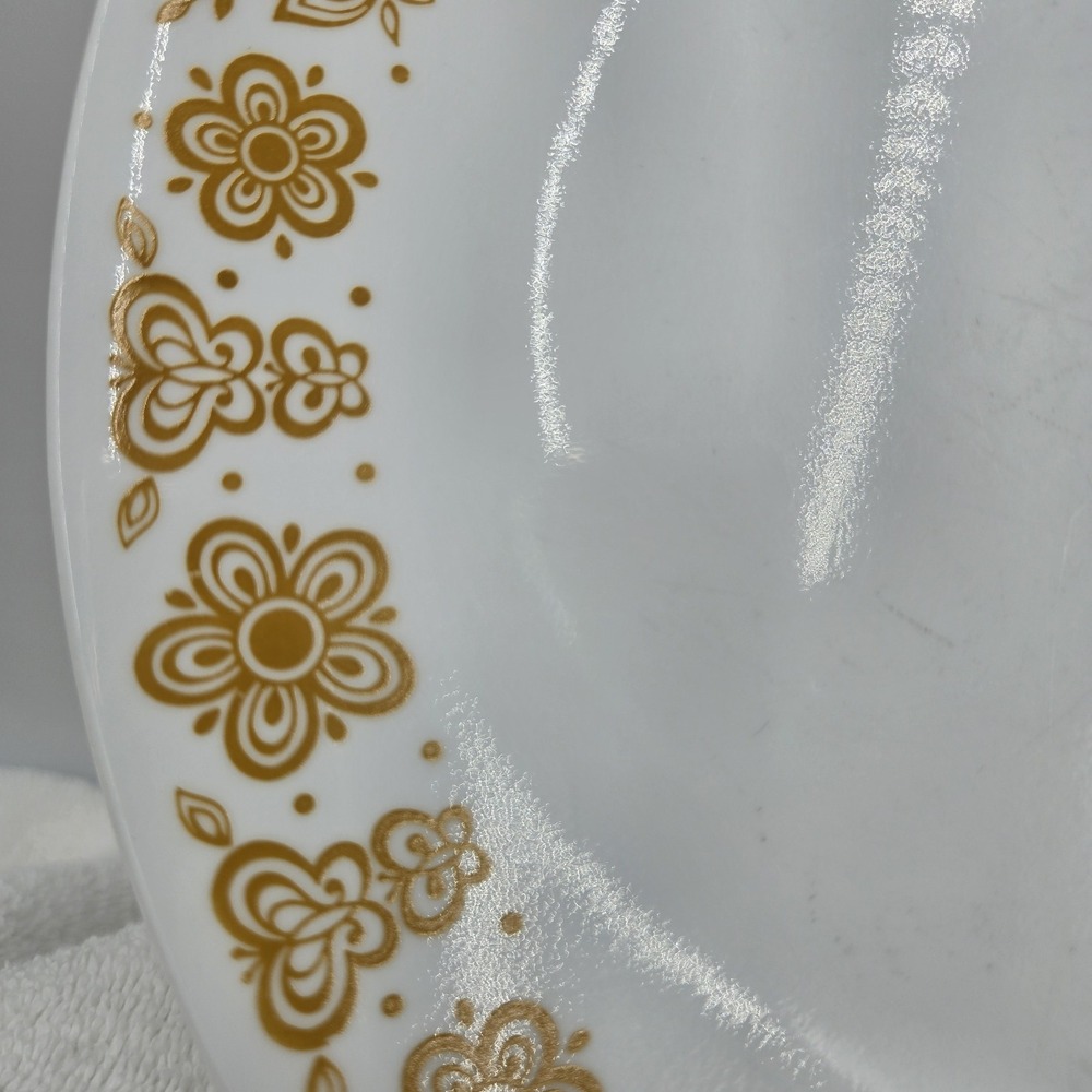 Vtg Corelle Butterfly Gold Dinner Plate 10.25" 1970's Replacements Lot Of 3 - Picture 7 of 13